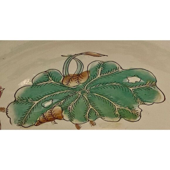 Vintage￼Mandarin Family Porcelain Fishbowl Planter Chinese Vase Hand Painted - Picture 9 of 12